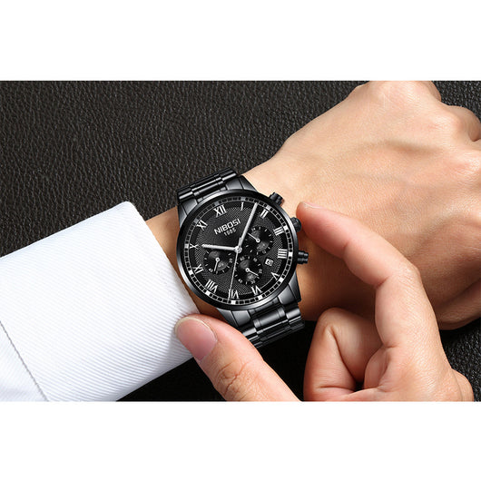 Reloj Deportivo Multifunción con Correa de Acero Resistente al Agua - Image 17