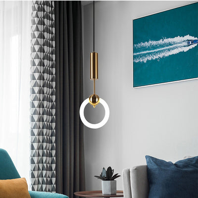 Lámpara Colgante U Minimalista Nórdica para Mesita de Noche - Image 8