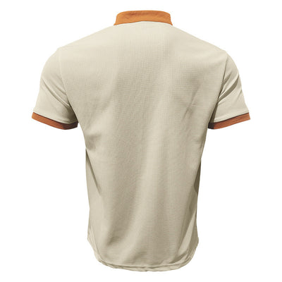 Camiseta Casual Hombre Estilo Medieval con Cuello Cordón - Image 30