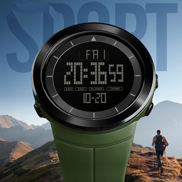 Reloj Deportivo Digital con Cuenta Regresiva y Diseño Moderno