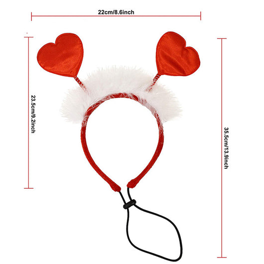Diadema Festiva Día de San Valentín para Mascotas - Accesorios para Perros y Gatos - Image 8