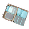Seven Bright Blue Pieces