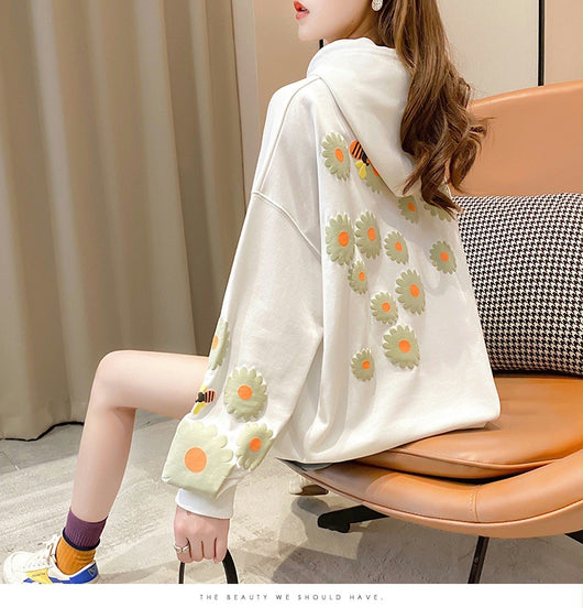 Sudadera Hoodie Estampada Ligera para Mujer - Image 3
