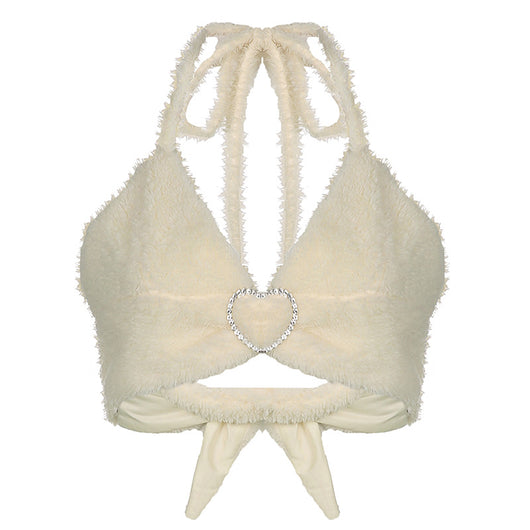 Camiseta Halter con Corazón de Diamante y Tirantes Ajustables - Image 5