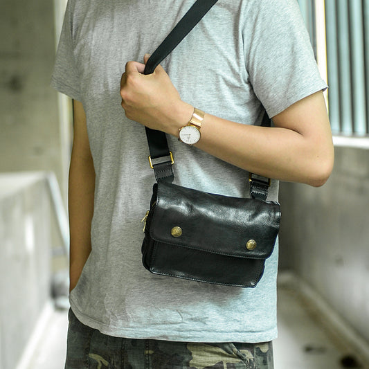 Bolsa de Pecho Multifuncional en Cuero para Hombre - Image 2