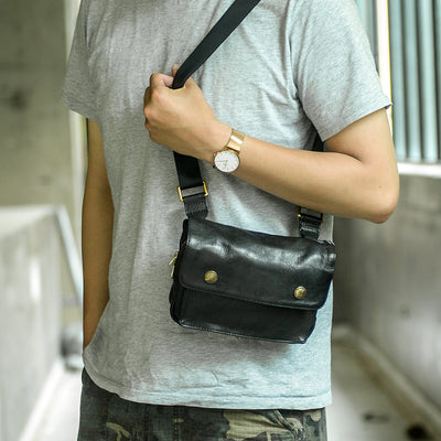 Bolsa de Pecho Multifuncional en Cuero para Hombre - Image 2