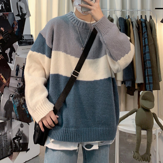 Suéter Holgado Estilo Hong Kong para Hombre - Diseño Coreano Moderno - Image 26