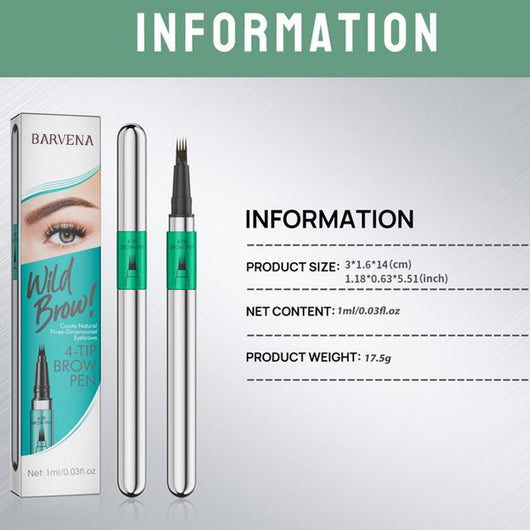 Lápiz de Cejas Resistente al Smudge con Cuatro Puntas - Image 14