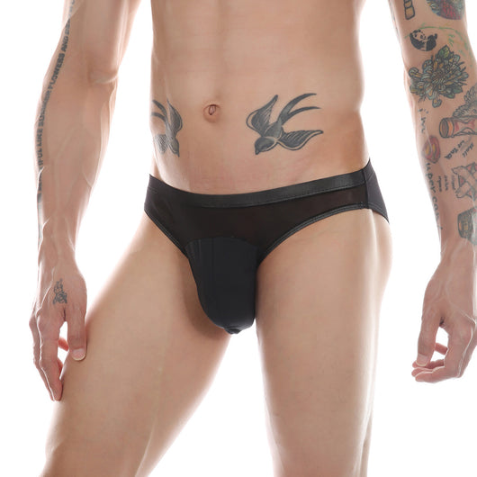 Calzoncillos Tipo Malla Transparente para Hombre con Bolsa Realzada - Image 3