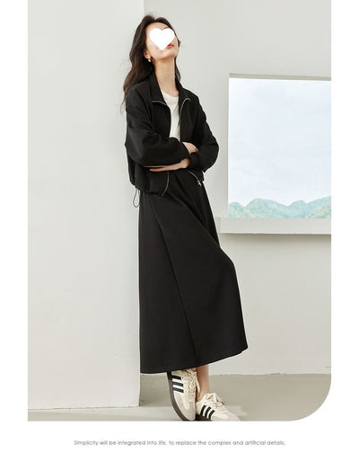 Falda Sastre Casual Verde Guisante para Mujer - Image 20