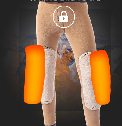 Pantalones Térmicos Cálidos de Cintura y Rodilla en Piel de Armiño - Image 5