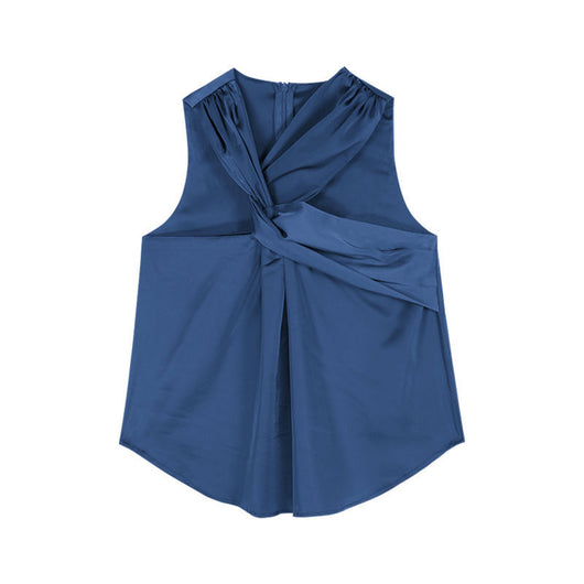 Chaleco Elegante sin Mangas Ajustado Azul - Diseño Chic Minimalista - Image 5