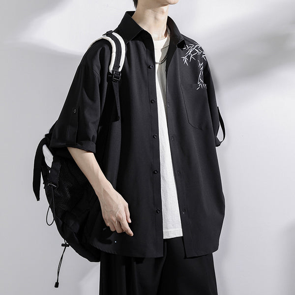 Camisa Casual de Manga Corta para Hombre