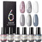 Set de Esmalte de Uñas Glitter Monocolor Coreano Premium