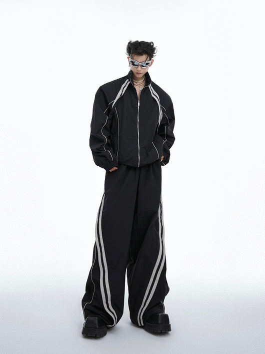 Ropa de Protección Solar con Diseño de Contraste de Líneas - Image 15