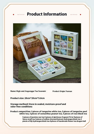Caja de Regalo Té de Flores y Frutas - Crisantemo, Jazmín, Peonía y Frutos Secos - Image 6