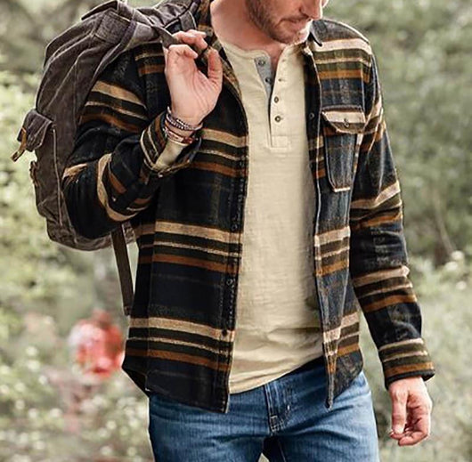 Camisa Manga Larga Han Chao Estilo Joven para Hombre - Image 5
