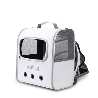 Mochila Transportadora para Gatos de Gran Capacidad Expandible con Ventana Transparente - Image 4