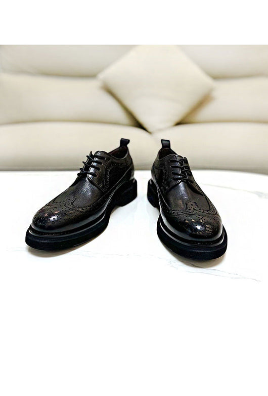 Zapatos Brogue Elevadores de Cuero para Hombre con Suela Reforzada - Image 13