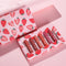 Set de 6 Brillos Labiales Sabor Fresa con Fórmula Antiadherente