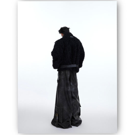 Chaqueta de Algodón Deconstruida con Pelaje Premium - Image 3