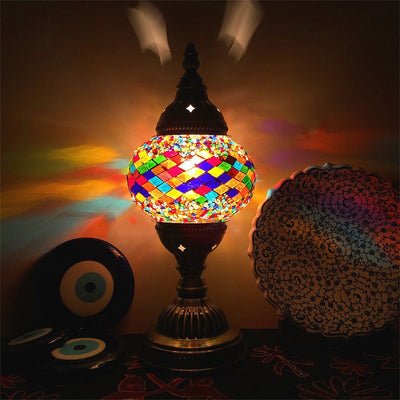 Lámpara de Mosaico Turco Vintage Art Deco Cristal Artesanal Luz Romántica - Image 23