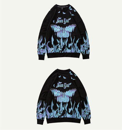 Suéter Hombre Cuello Redondo Estampado Manga Larga Oversize - Image 11