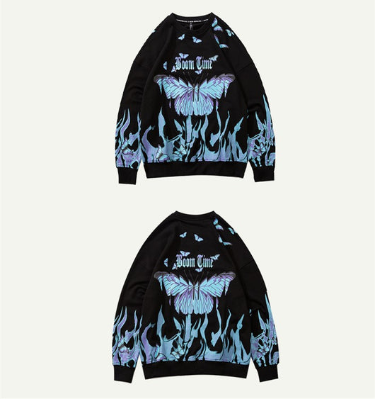 Suéter Hombre Cuello Redondo Estampado Manga Larga Oversize - Image 11