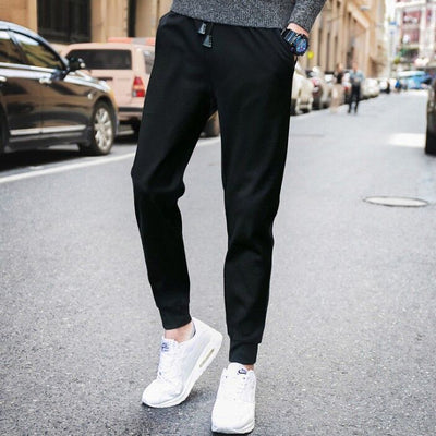 Pantalones Casuales Hombre Tide con Bordado Japonés y Detalles de Cremallera