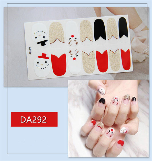 Láminas de Esmalte de Uñas Navideñas - Diseños Viral Red Net - Image 7
