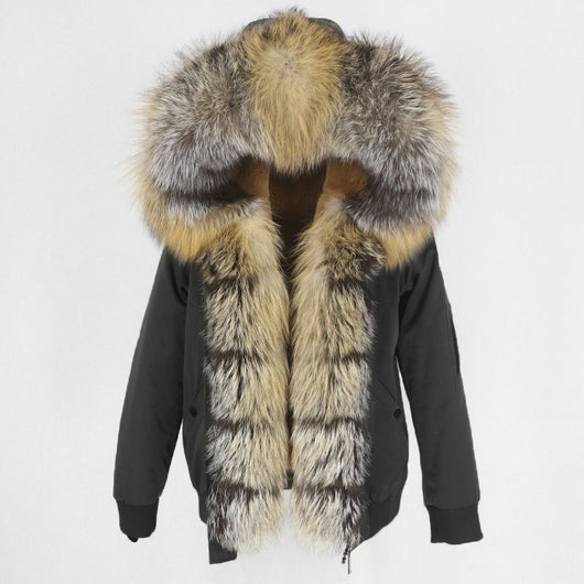 Parka con Forro de Piel de Mapache - Abrigo Térmico Premium - Image 12