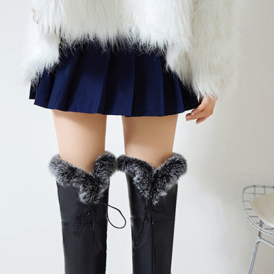 Botas Altas Invierno Mujer con Cuña y Forro Peludo - Image 22
