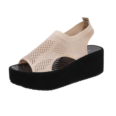 Zapatos Plataforma Tejidos para Mujer con Cuña Suave y Suela Flexible - Image 10