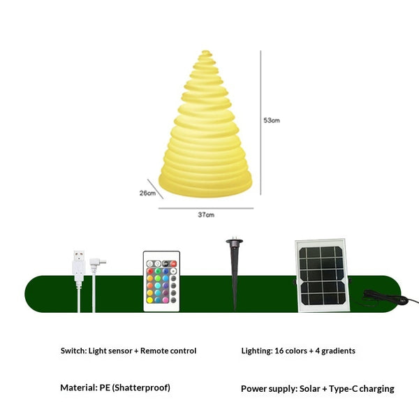 Lámpara LED Navideña Árbol Bambú con Diseño Infantil para Jardín - Image 6