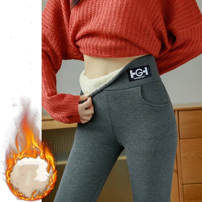 Leggings Térmicos de Cachemira y Lana de Cordero para Invierno - Image 6