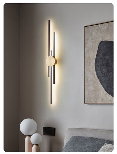 Lámpara de Pared Cobre Nordic Lujo para Sala y Pasillo - Image 10