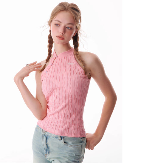 Chaleco Tejido sin Mangas con Escote Halter - Image 19