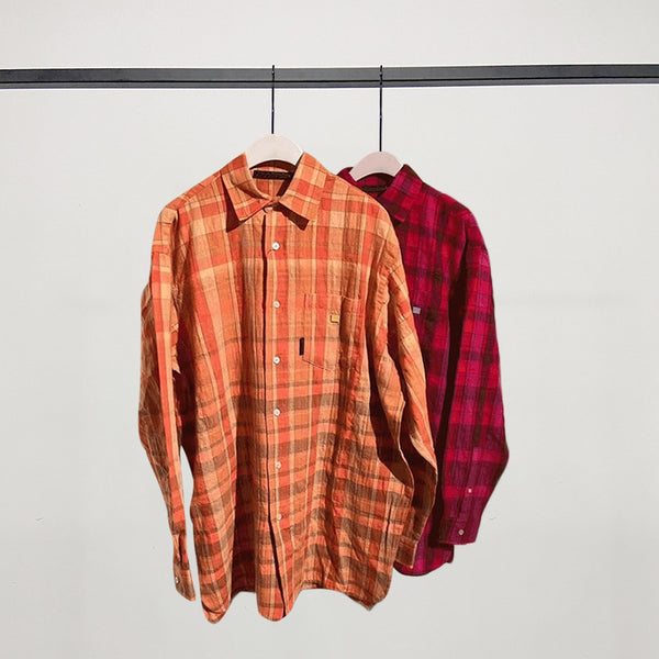 Camisa Cuadriculada Unisex de Manga Larga