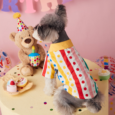 Vestido Infantil Cachorrito Flores con Lunares - Image 33