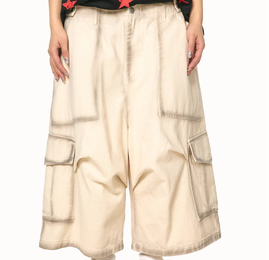 Shorts de Trabajo Vintage Estilo Americano con Bolsillos Grandes - Image 9