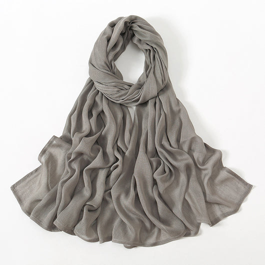 Pañuelo Modal Rayon Malayo Indonesio Colores Sólidos Transpirable - Image 8