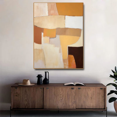 Cuadro Abstracto Óleo sobre Lienzo para Sala de Estar - Arte Moderno sin Marco - Image 6
