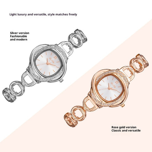 Reloj de Lujo Ligero para Mujer - Resistente al Agua y Versátil