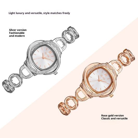 Reloj de Lujo Ligero para Mujer - Resistente al Agua y Versátil