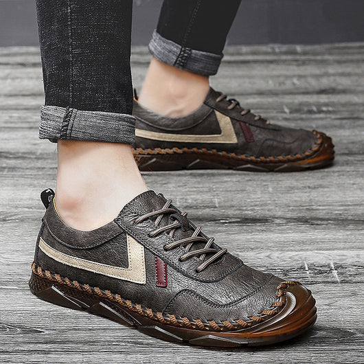 Zapatos Casuales Negros de Cuero Tendon - Estilo Trendy Diario