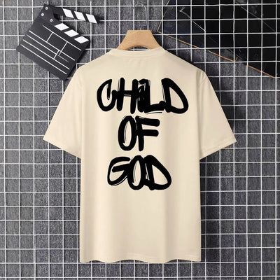 Camiseta Oversized Hombre Patrón Letras Personalidad