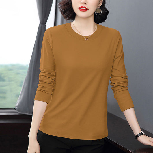 Blusa Manga Larga Suelta para Mujer Madura - Camiseta Base Versátil - Image 5