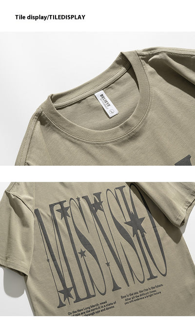 Camiseta Básica de Algodón Cuello Redondo para Hombre - Image 18