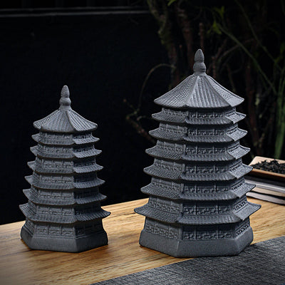 Caja de Regalo Té Pu'er y Té Verde Negro en Frasco de Almacenamiento Pagoda - Image 7