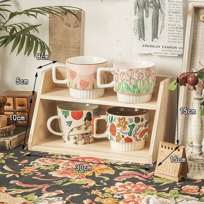 Organizador de Tazas de Madera Reforzada Multicapa - Image 18